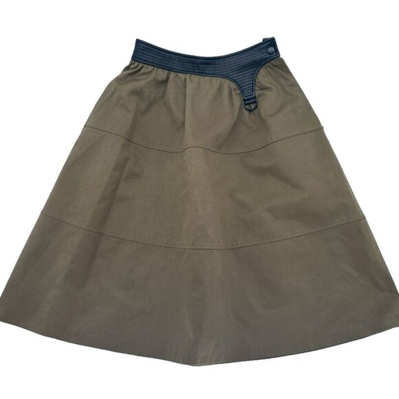 Sea Plus C+ impress skirt, golden brown, small,vegan leather, lined, fairy core - Picture 15 of 16